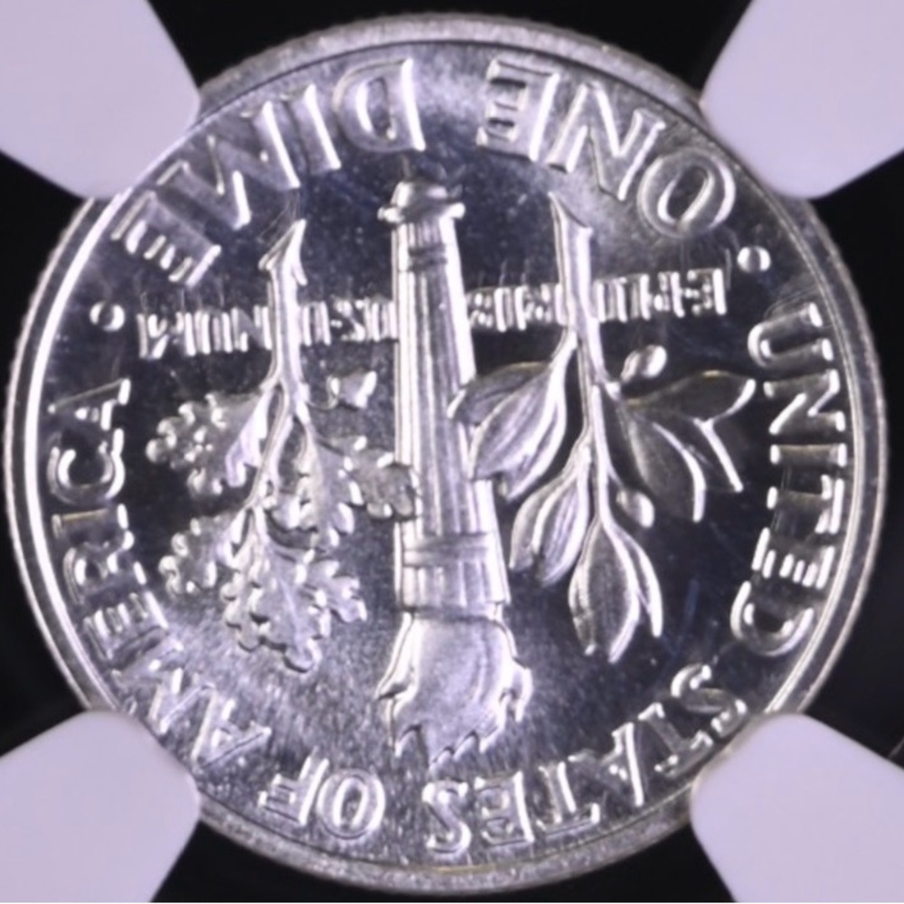 1964 Silver Graded Dime with Errors - Picture 2 of 4